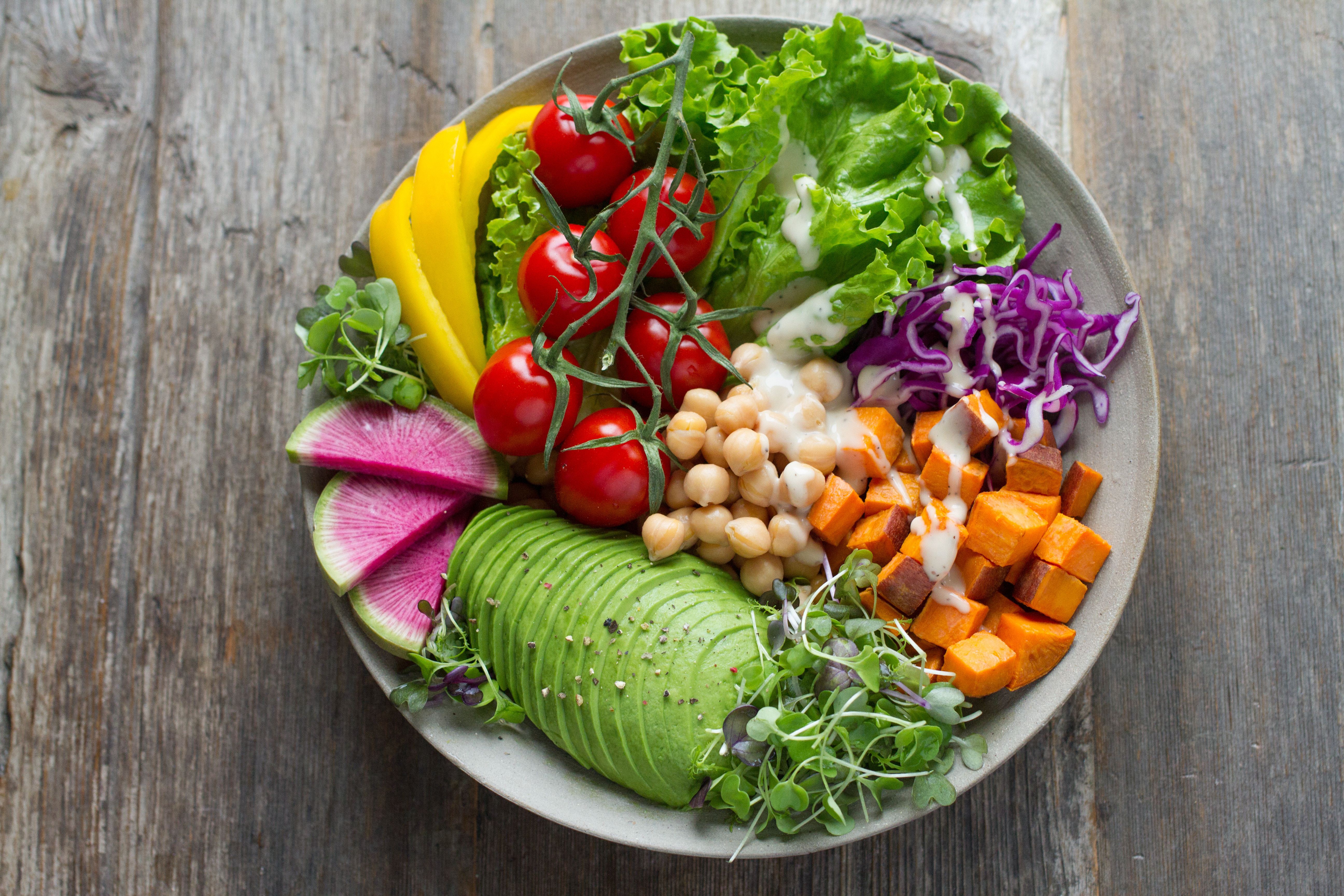 Colourful looking salad in a bowl