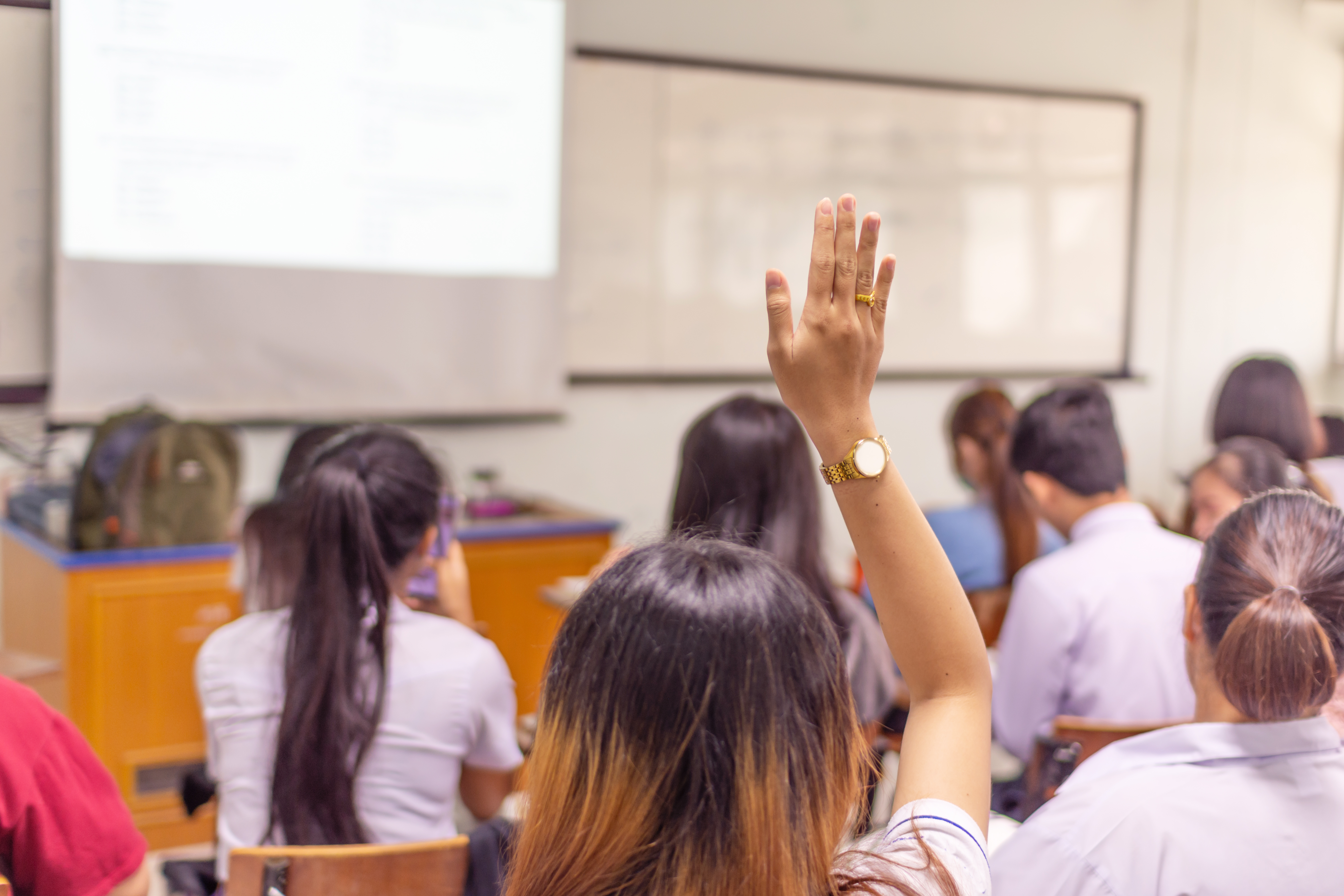 Group of children in classroom