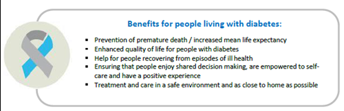 Benefits for people living with diabetes